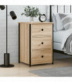 vidaXL Bedside Cabinet Sonoma Oak 40x36x60 cm Engineered Wood