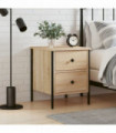 vidaXL Bedside Cabinet Sonoma Oak 40x42x50 cm Engineered Wood