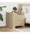 vidaXL Bedside Cabinet Sonoma Oak 45x50x50 cm Engineered Wood
