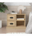 vidaXL Bedside Cabinet Sonoma Oak 60x35.5x45 cm