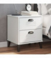vidaXL Bedside Cabinet VIKEN White Engineered Wood