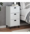 vidaXL Bedside Cabinet VIKEN White Engineered Wood