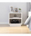 vidaXL Bedside Cabinet White 40x34x40 cm Solid Wood Pine