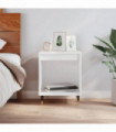 vidaXL Bedside Cabinet White 40x35x50 cm Engineered Wood