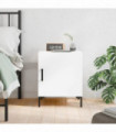 vidaXL Bedside Cabinet White 40x40x50 cm Engineered Wood
