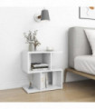 vidaXL Bedside Cabinet White 50x30x51.5 cm Engineered Wood