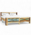 vidaXL Bed Frame Solid Reclaimed Wood 140x200 cm