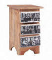 vidaXL Bedside Cabinet 30x30x51 cm Solid Reclaimed Wood