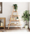 vidaXL 5-Tier Shelf A-shape 110x40x180.5 cm Solid Wood Pine