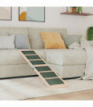 vidaXL Dog Ramp Green 120x30 cm Solid Wood Fir