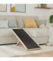 vidaXL Dog Ramp Grey 100x40 cm Solid Wood Fir