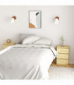 vidaXL Bedside Cabinets 2 pcs 40x29.5x64 cm Solid Pine Wood