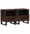 vidaXL Bedside Cabinets 2 pcs 40x33x46 cm Solid Wood Mango