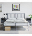 vidaXL Bedside Cabinets 2 pcs Anthracite 36x39x60.5 cm Steel