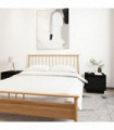 vidaXL Bedside Cabinets 2 pcs Black 35x34x32 cm Solid Wood Pine