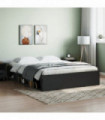 vidaXL Bed Frame Black 140x190 cm