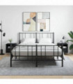 vidaXL Bedside Cabinets 2 pcs Black 40x35x47.5 cm Engineered Wood
