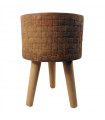 36cm x 25cm Woven Effect Composite Large Planter