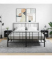 vidaXL Bedside Cabinets 2 pcs Black 40x35x47.5 cm Engineered Wood