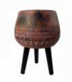 44cm x 30cm Large Zaturn Planter Brown / Black with Legs Large
