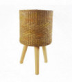 54cm x 30cm Rattan Effect Composite Large Planter
