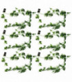 6 x 180cm Artificial Hanging Trailing Variegated Monstera Plant