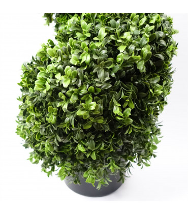 120cm Pair of Spiral Buxus Artificial Tree UV Resistant Outdoor