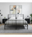 vidaXL Bedside Cabinets 2 pcs Black 40x40x50 cm Engineered Wood