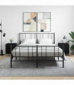 vidaXL Bedside Cabinets 2 pcs Black 40x40x50 cm Engineered Wood