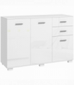 HOMCOM Modern Sideboard Kitchen Storage Cabinet with 2 Drawers and Shelves