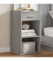 vidaXL Bedside Cabinets 2 pcs Grey Sonoma 35x34x65 cm Engineered Wood