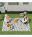 Outsunny 152x243cm Reversible Outdoor Rug Portable Plastic Straw RV Camping Mat