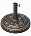 Outsunny 11.5kg Garden Parasol Base for 38mm or 48mm Umbrella Poles Bronze