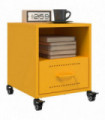 vidaXL Bedside Cabinets 2 pcs Mustard Yellow 36x39x43.5 cm Steel