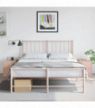 vidaXL Bedside Cabinets 2 pcs Pink 34.5x39x44 cm Steel