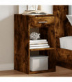 vidaXL Bedside Cabinets 2 pcs Smoked Oak 35x34x65 cm Engineered Wood