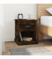 vidaXL Bedside Cabinets 2 pcs Smoked Oak 39x39x47.5 cm Engineered Wood