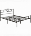 HOMCOM King Metal Bed Frame w/ Headboard and Footboard, 31cm Under-bed Space