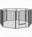 PawHut 100cm 8 Panels Heavy-Duty Dog Playpen for Small, Medium Dogs