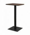 vidaXL Bistro Table Dark Ash 50x50x107 cm