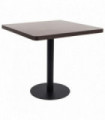 vidaXL Bistro Table Dark Brown 80X80 cm MDF
