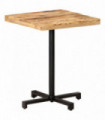 vidaXL Bistro Table Square 60x60x75 cm Rough Mango Wood