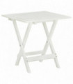 vidaXL Bistro Table White 46x46x47 cm Solid Acacia Wood