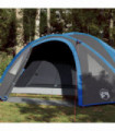 vidaXL Camping Tent Dome 4-Person Blue Waterproof