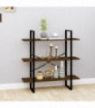vidaXL Book Cabinet Brown Oak 100x30x105 cm Engineered Wood
