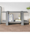 vidaXL Book Cabinet Grey Sonoma 100x30x51 cm Engineered Wood