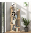 vidaXL Book Cabinet Sonoma Oak 48x25.5x140 cm Engineered Wood