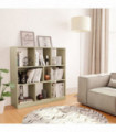 vidaXL Book Cabinet Sonoma Oak 97.5x29.5x100 cm Engineered Wood
