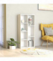 vidaXL Book Cabinet White 50x25x106 cm Engineered Wood