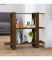 vidaXL Book Cabinet/Room Divider Brown Oak 100x30x87 cm